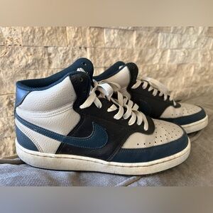 Nike Court Vision Mid Women’s Blue and White & Grey Sneakers